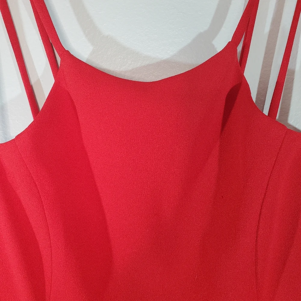 Crystal Doll Red Sleeveless Party Dress Size 9